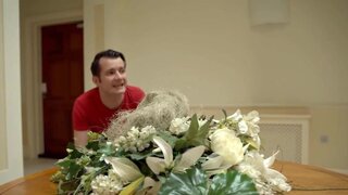 Frisky blonde housewife milks and rides her brother-in-law