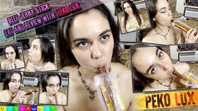 Eating a Big Jerky and Review with Peko Lux - WMV (SD)