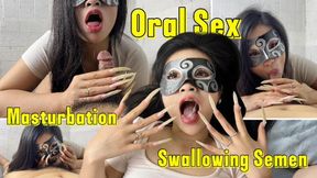 First Perspective: Oral Sex, Masturbation, And Swallowing Semen. | LINH'S LONG NAIL | CRAZY ABOUT LONG AND NATURAL NAILS