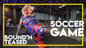Player Tied in the Gym! (1080p) - Gay Bondage - Gay Domination - Muscle - Soccer Player - Tape Bondage - Master - Slave - Armpit - BDSM