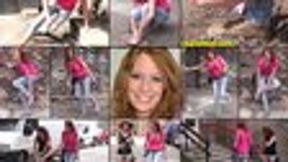 Britney Slip, Fall and Very Bad Sprain with Hopping, Crutching & Foot Play (HD 1920X1080)