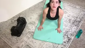 Workout Gone Wild - Stripping and Masturbating - Vanessa Cliff