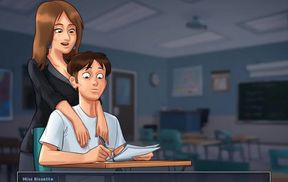 Summer Adventure with a Tutor in a Visual Novel Setting