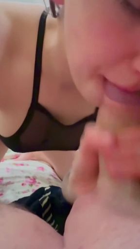 Hottie in black thong gives the best. Deep throat and sperm in the mouth   Clip 2