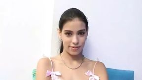 Argentine Teen Sol gets her pussy destroyed in porn casting