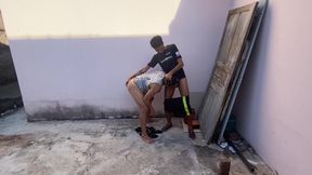 He Saw Me Jerking off on the Street and in Order Not to Tell Anyone I Had to Fuck Him