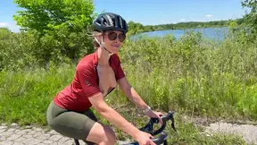 Slutty Cyclist Wife Sucks Hubby's Dick Outdoors Then Takes Raw Creampie From Lucky Hiker Cock