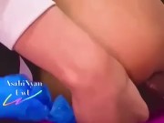 Gamer Femboy enjoying buttplug