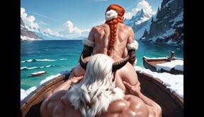 Viking Goddess Fucked on Drakkar Ai