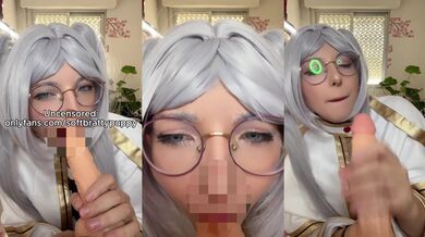 FRIEREN REAL LIFE HENTAI Cosplay girl BLOWJOB