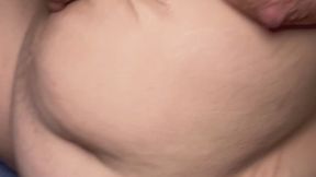 Pregnant belly dildo riding
