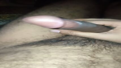 Hairy penis rough stroking Cumshot