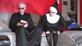 Old nun jerking cock (HD)