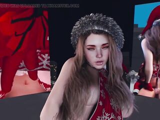 XXXMas 7 Stellas Christma Strip - 3D VR Hentai Sex Animation by VirtualHeaven
