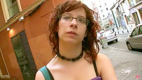 Busty Redhead Teen 18+ Nerd Picked Up And Fucked