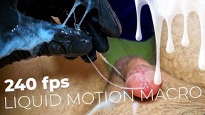 POV Wet & Messy Glove Masturbation (23min) - 240fps Close Up Slow Mo, Heavy Cumshot & Long Sticky Cum Play