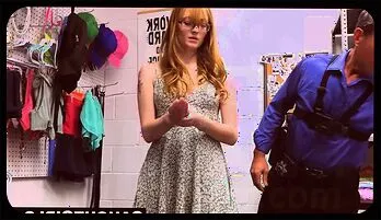 Amber Stark’s Intense Office Strip Search – Busty Redhead Gets Thoroughly Inspected