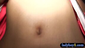 Teenager transvestite with large boobs and a good sized penis anal