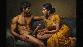 Indian tan girl sex with foreign boy in workplace