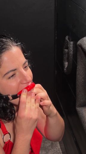 Full Video - Gloryhole Goofball: Bukkake in Open Mouth Gag Lips - Cliff Media Productions