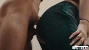 Sick Pervert Bareback Fucks His Trans Babysitter