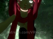 Red Riding Hood Face Rides You in Forest Waterfall Outdoor Nature Wet Pussy Scarf POV Lap Dance