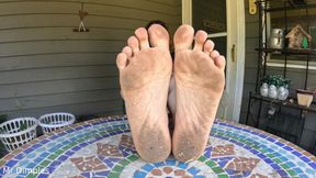 Showing off My Dirty Feet