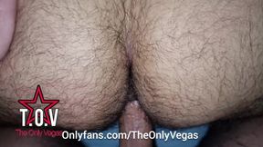 HAIRY ARSE GETS GIANT JISM - THE ONLY VEGAS