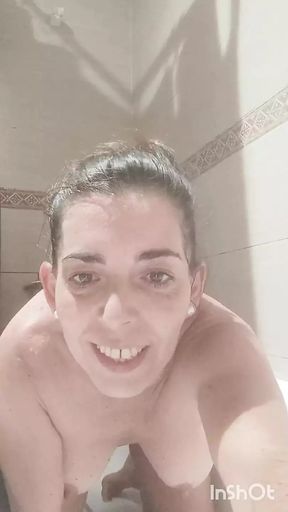 Masturbating in the shower