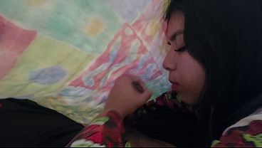 My princess milks me under the covers and then I put it in her in 4