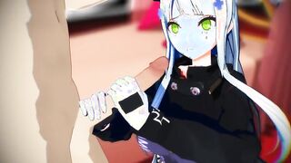 MMD R-18 yo HK416 Service 3d cartoon plowed it