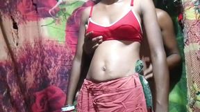 Desi Boudi Indian Hot Red Bra Beautiful