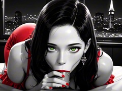 Busty hot babe enjoys wild erotic night in Sin City (AI Sex)