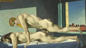 Greek gladiator barebacked in vintage cartoon hentai
