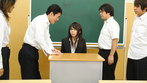 Sexy professor Maho Sawai gets rammed at school