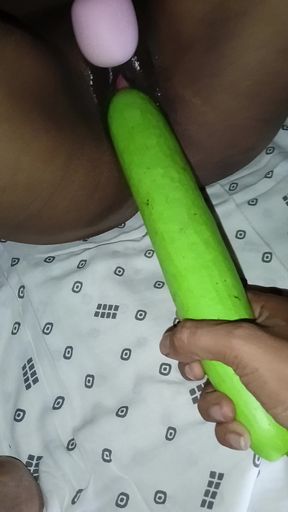 Sister-in-law made her with a very big gourd