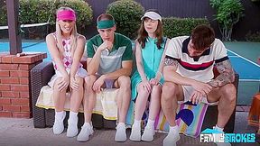 Krystal Palmer & Bunny Madison - She Grabbed My Fucking Balls! Our Stepfamily Labor Day Pickleball Battle