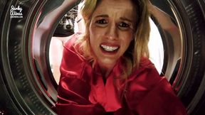 Sexy Stepmom Stuck in Dryer, Fucked Hard by Brave Son - Family, XXX Video