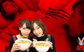 Soba & Hot Pot Party - Cute Naughty Lesbian Play Yua Nanami & Amari Hoshi