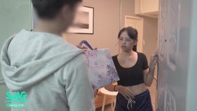 Invisible Spray: Horny Neighbor Invades a Girl's Home