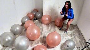 dominant denim milf balloon humiliation. giant popping, deepthroat, doggy and double cum preview