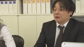 Boss Embraces Nana Ueyama Passionately in Empty Office Encounter