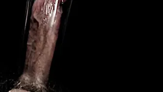 Hairy Daddy's Veiny Cock Pumped Slow in Clear Tube