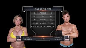 dee williams vs jack friday mixed wrestling