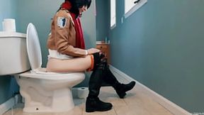 Fetish Mikasa's Wet Urine Squirt Showdown