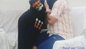 Hoda Arab and her boyfriend get naughty in a public cafe