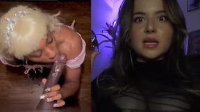 Sissy Amber Alexis - JOI Sucking a Dildo with Dominatrix