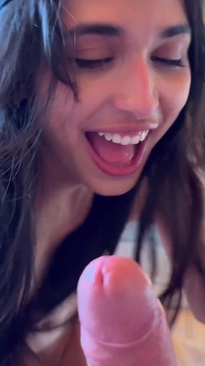 Hot Naked Latina Running Through The Woods Sucks Older Man's Cock In His Cabin   Clip 1
