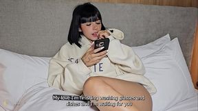 Rough sex with creampie on the public stairs of a building - Luna Vitaler and Max Betancur