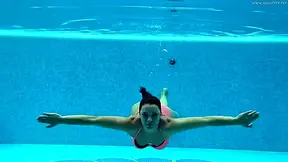 Sazan Cheharda In On And Underwater Naked Swimming